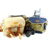 A quantity of camera equipment, etc., to include a JVC video camera, Fuji film Finepix digital