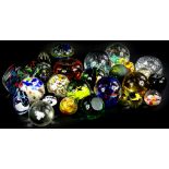 A collection of Murano and other paperweights, to include Caithness etc. (1 tray).
