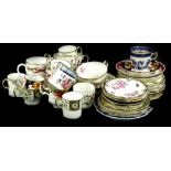 A quantity of cups and saucers, to include Royal Crown Derby, Royal Pinxton Roses, Royal Albert,