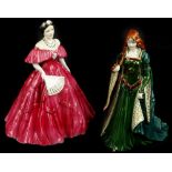 A Royal Worcester porcelain figurine, Princess of Tara, and Queen Elizabeth the Queen Mother limited