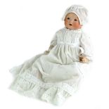 A Armand Marseille bisque headed doll, with sleeping eyes, open mouth, numbered 351/6K, with