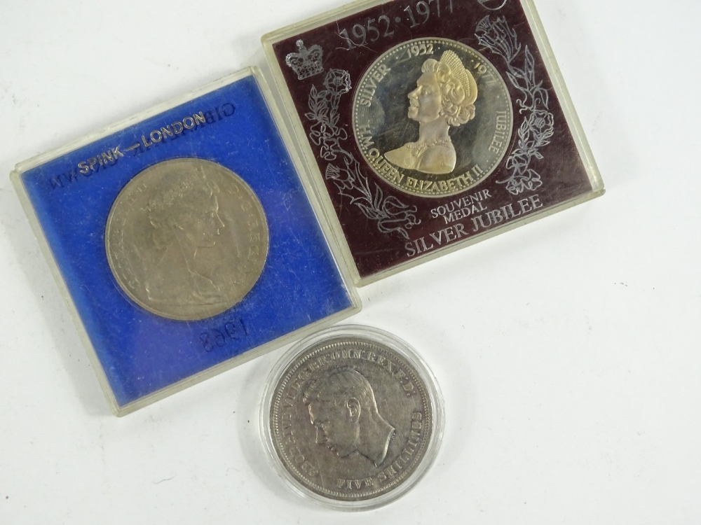 Various coins, some cased sets, etc., Festival of Britain 1851 proof crown, other commemorative - Image 2 of 3