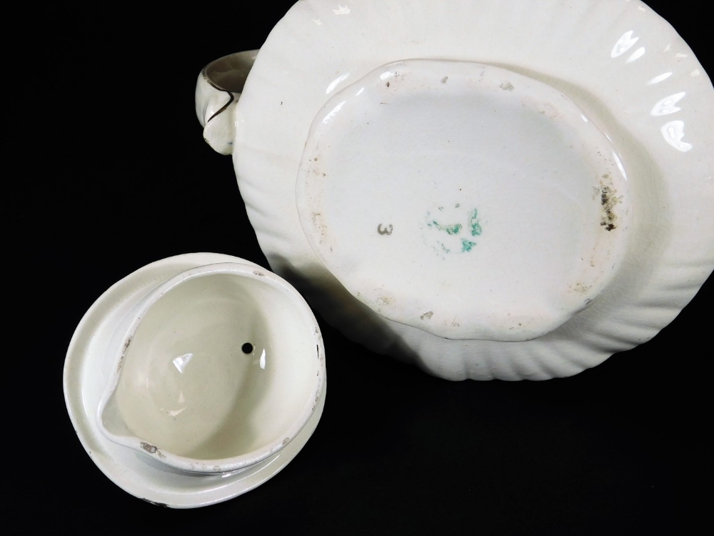 A tin glazed earthenware dish, of circular form, polychrome decorated with fruits and flowers, - Image 4 of 28