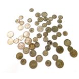 Victorian and later silver coinage, including half crowns, florins and shillings, 15.14oz.