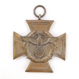 A Third Reich Zoll Service Cross.