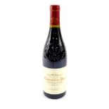 A bottle of Le Marquis Chateauneuf Du Pape 2010, 750ml, Cellier des Dauphins Tulette Drome.