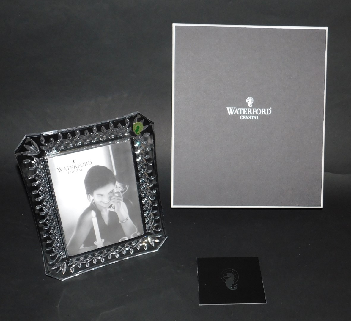 A Waterford Crystal photograph frame, boxed with leaflet, 26cm H, 21cm W. - Image 2 of 2