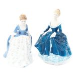 Two Royal Doulton figures, modelled as Janine HN2461, and Alison HN2336.
