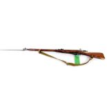 A deactivated Brown bolt action rifle, Mosin Nagant 1891/30, bears date for 1942, No 9125, with