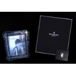 A Waterford Crystal photograph frame, boxed with leaflet, 26cm H, 21cm W.