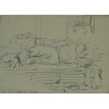 F. Stonehouse (20thC). Sketches from the Second World War, titles include 'putting up camouflage