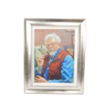 Rolf Harris. (Australian b.1930). Self portrait - A Life in Art, limited edition giclee canvas