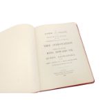 An Edward VII Coronation order of service, June 1902, gilt tooled red morocco, printed by Eyre &