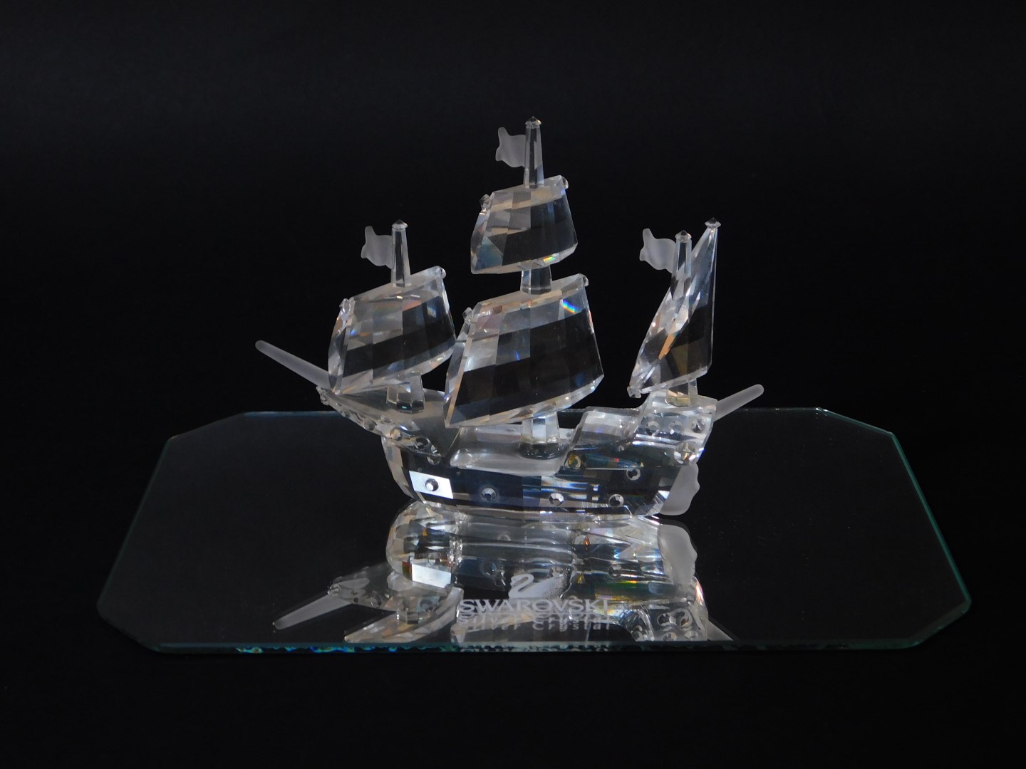 A Swarovski Crystal Santa Maria galleon, with box. - Image 2 of 2