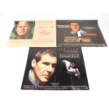 Three Harrison Ford Quad film posters, comprising Witness, Harrison Ford is John Book., Presumed