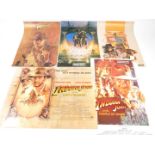 An Indiana Jones Quad film poster, Indiana Jones and the Last Crusade, further film poster,