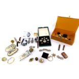 Costume jewellery and gentleman's wristwatches, including Seiko, Burer, Philip Persio, and