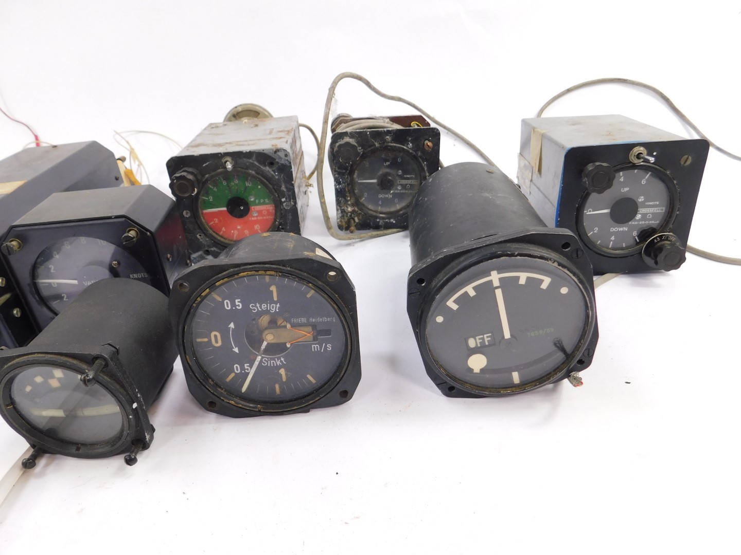 Glider aircraft gauges, to include Crossfell Variometers, Ball Variometer model 703, R.B.Pullin & Co - Image 2 of 5