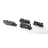 Four kit built OO gauge tank locomotives, British Rail black livery, comprising 47008, 56267,