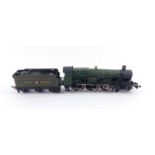 A kit built OO gauge Great Western locomotive Rising Star, green livery, 4011, 4-6-0.