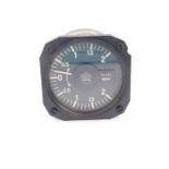A Winter Instruments aircraft variometer, model no STV1, black dial with white loom numbers,