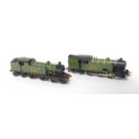 Two kit built OO gauge locomotives, LNER green livery, comprising 9000 and 2162.