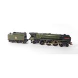 A kit built OO gauge locomotive Coeur De Lion, British Rail green livery, 4-6-2, 70007.