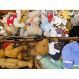 Soft toys, chiefly Teddy Bears. (4 boxes)