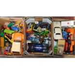 Corgi Matchbox and other die cast vehicles, Tomy battery operated Batmobile, Tonka Vehicles, etc. (