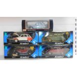 Four Soledo die cast models of Citreon 2CV's, together with a Maesto Special Edition die cast