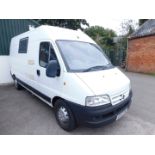 A Citroen Relay 1800 TD HDI LWB motor caravan, registration KX52 UMJ, diesel, white, first