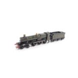 A kit built OO gauge locomotive North Star, Great Western green livery, 4-6-0, 4000.