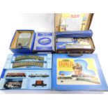 A Hornby OO gauge electric train set, tank goods train, BR black livery, 2-6-4, EDG18, boxed, an
