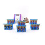 A Britains Collection mounted figure, Drum Horse on wooden plinth, 8105, boxed, together with six