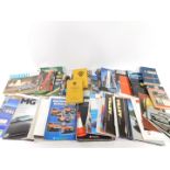 Automotive ephemera and books, to include Vauxhall car brochures, AA hand books, AA and RAC keys,