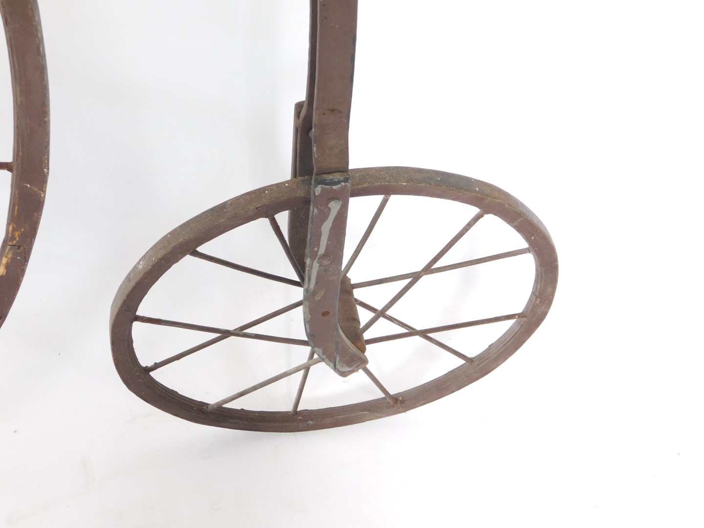 A Victorian penny farthing, 130cm H. - Image 4 of 4