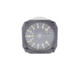 A Winter Instruments aircraft barometer, model no T SKA.A, black dial with white loom numbers,