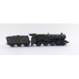 A kit built OO gauge 6000 Class locomotive King Edward VII, GWR green livery, 6001, 4-6-0.