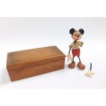 A Marx Walt Disney Production Figure of Mickey Mouse, 15cm H, (AF)