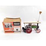 A Mamod traction engine TE1, boxed.