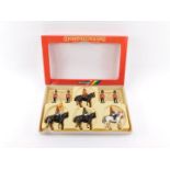 A Britains Military Box Set, Her Majesty Queen Elizabeth with mounted Lifeguard Standard Bearer,