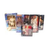 Hasbro and Kenner Star Wars figures, comprising two Anakin Skywalker figures, two Obi-Wan Kenobi