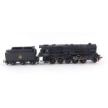 A kit built OO gauge BR9F Class locomotive, British Rail black livery, no.92025, 2-10-0.