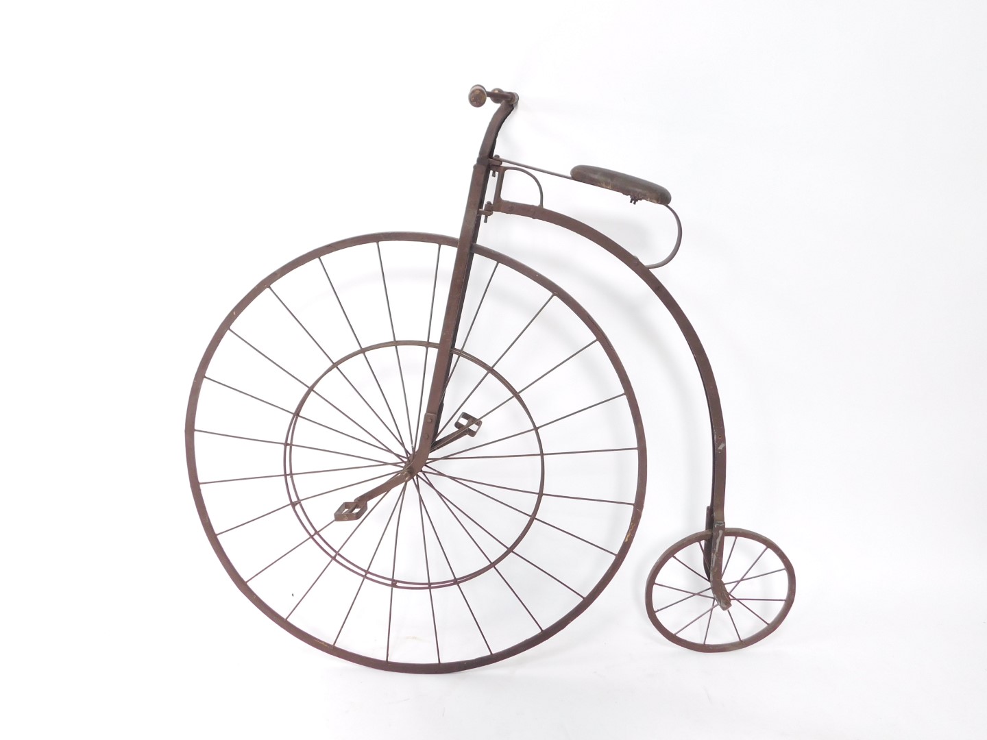 A Victorian penny farthing, 130cm H.