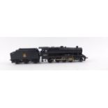 A kit built OO gauge 8F-A Class locomotive, British Rail black livery, no.48379, 2-8-0.