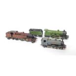 A kit built OO gauge locomotive, LNER green livery, 4-4-2, 3276, LMS locomotive red livery, 2-6-4,