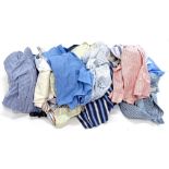 A large quantity of quality gentleman's shirts, two dressing gowns etc.Provenance: Formerly at the