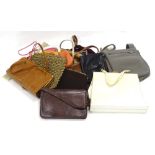 A large quantity of ladies leather and other and bags, to include some reptile skin.Provenance: