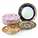 A collection of English porcelain, from the 19thC and later, to include Royal Crown Derby dessert