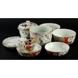 A collection of Chinese porcelain etc., to include bowls, lids, saucers etc.